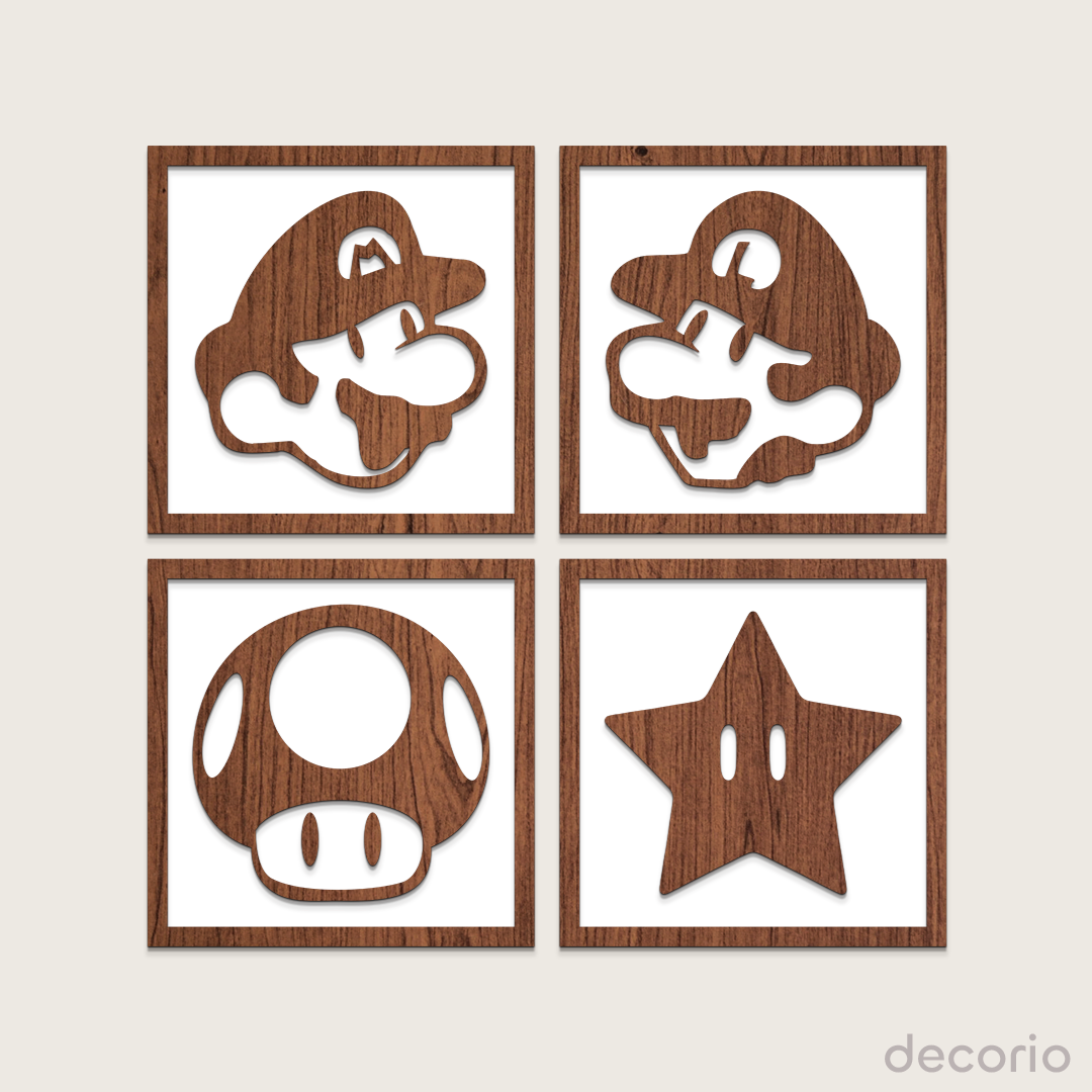 Oferta 4x3 cuadros infantiles doble capa