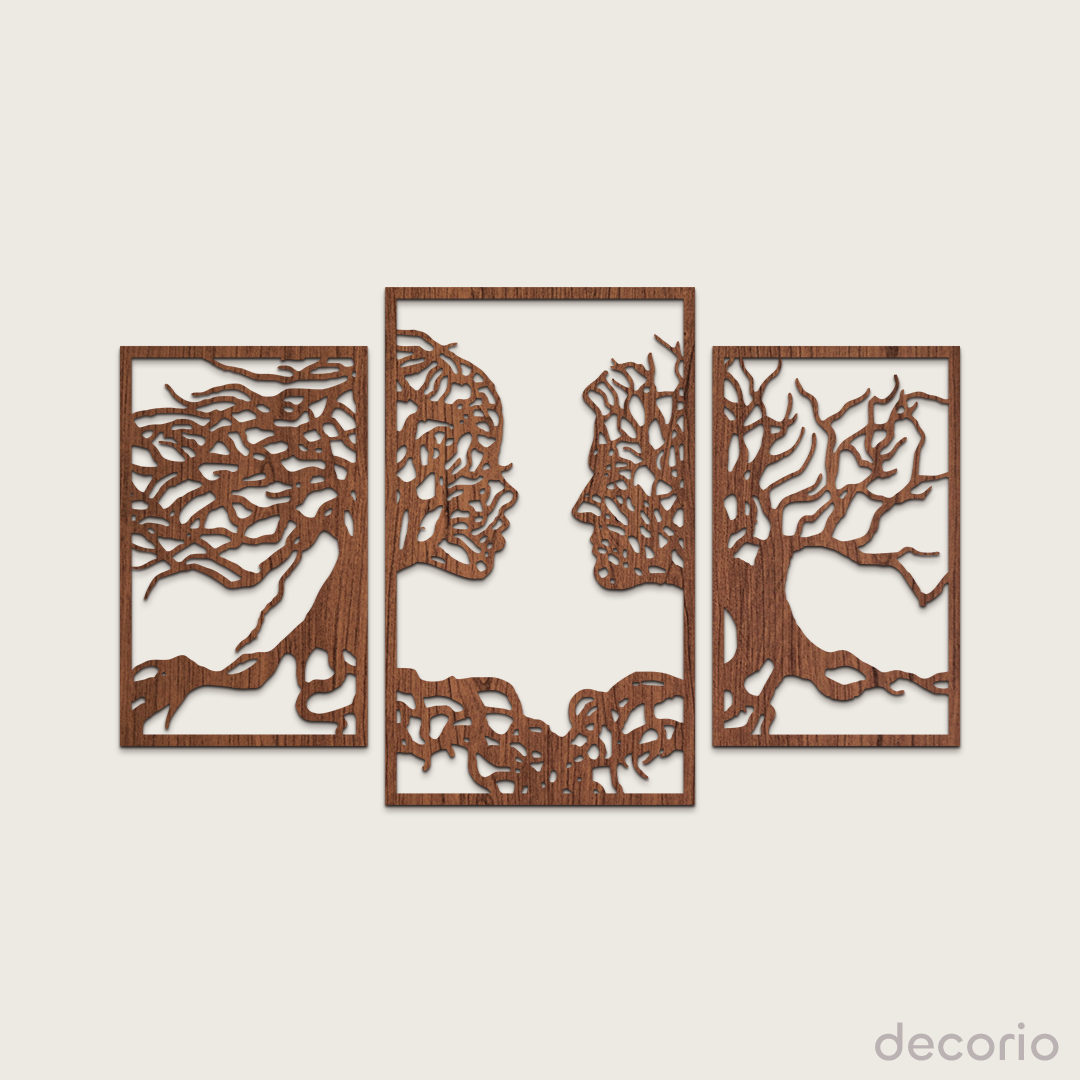 Tríptico Caras Árbol