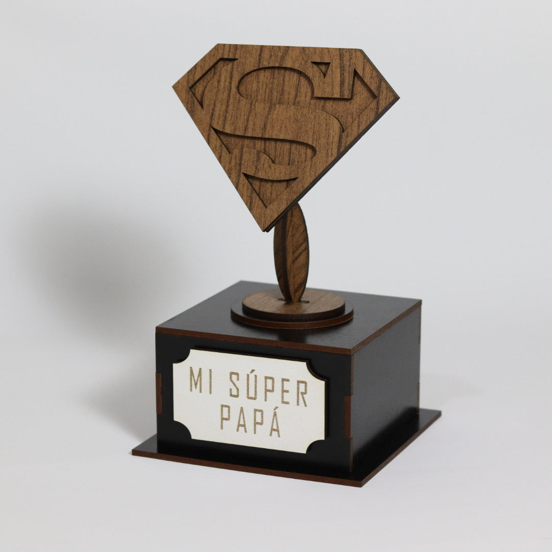 Trofeo Super Papá personalizado