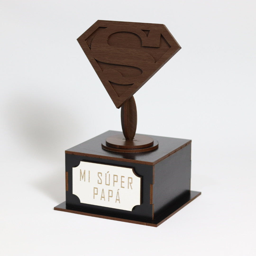 Trofeo Super Papá personalizado