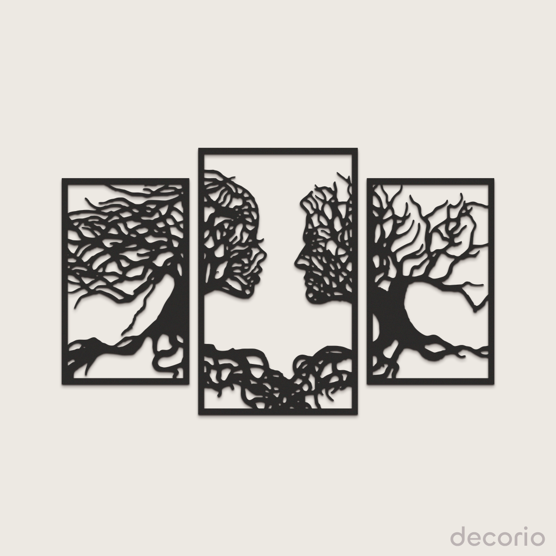 Tríptico Caras Árbol