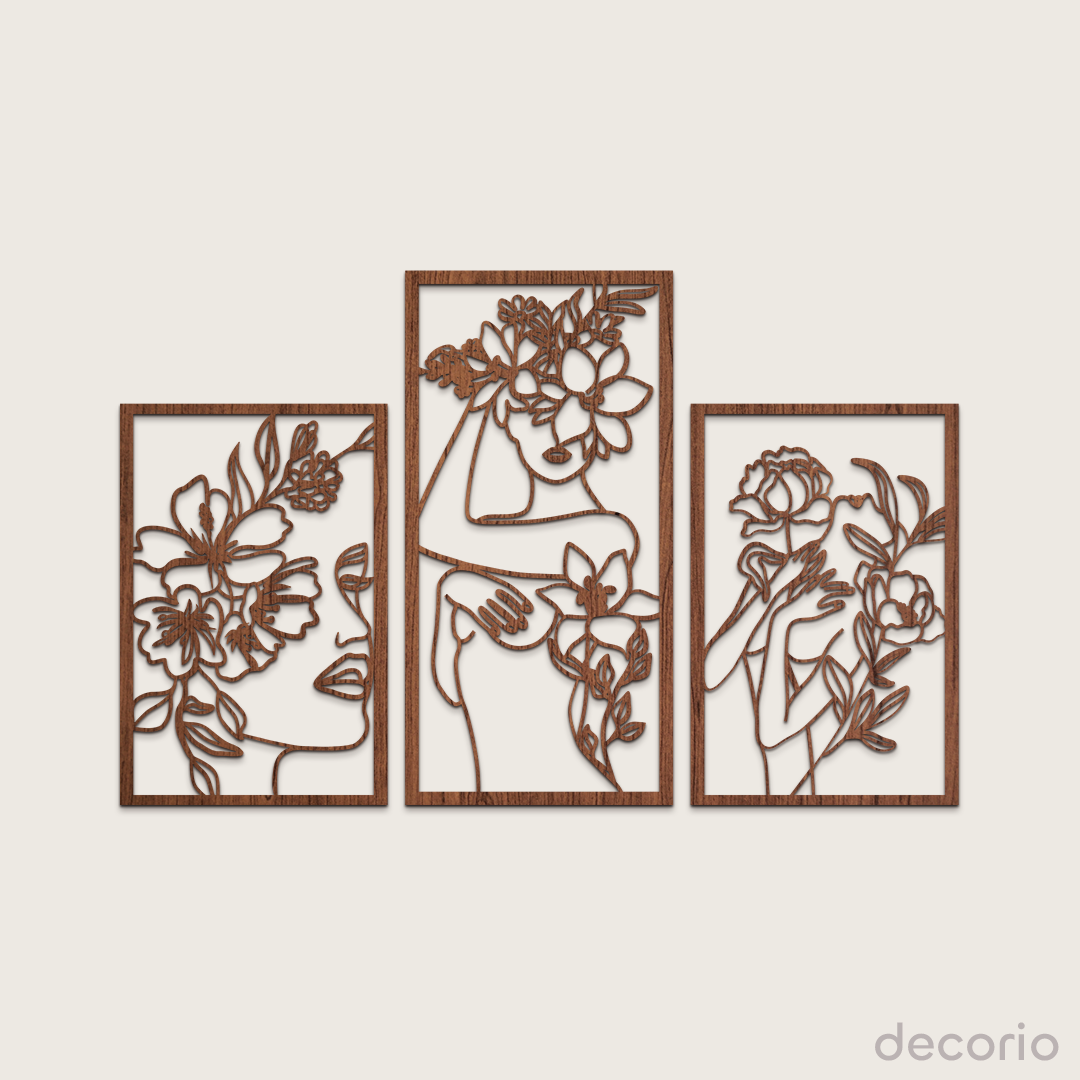 Mujeres y flores