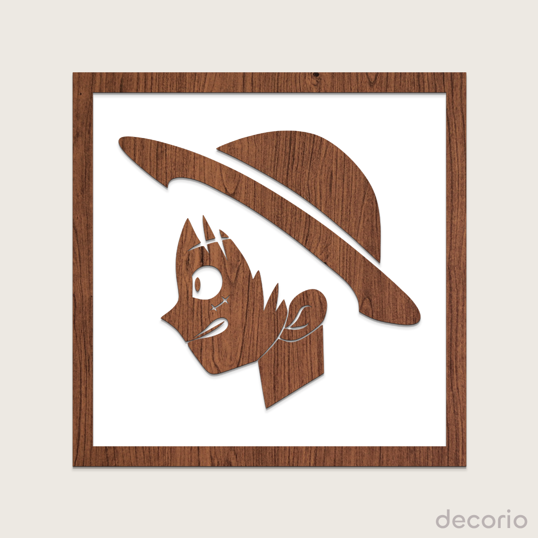 Luffy doble capa (base blanca)