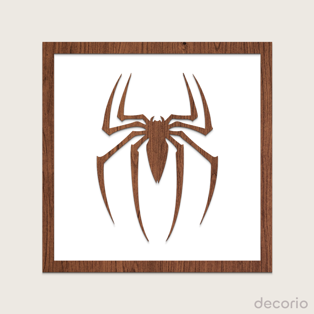 Spider man doble capa (base blanca)