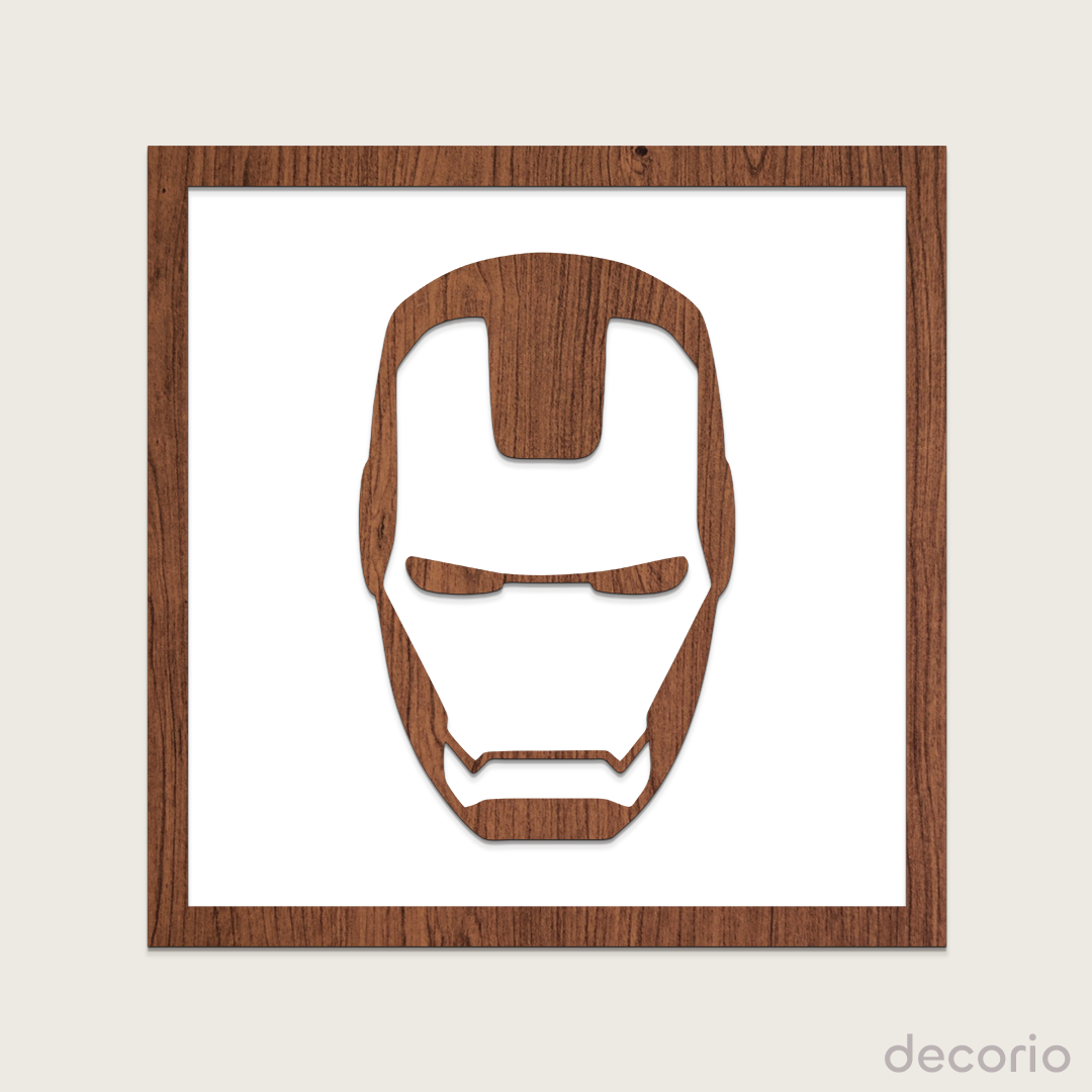 Iron man doble capa (base blanca)