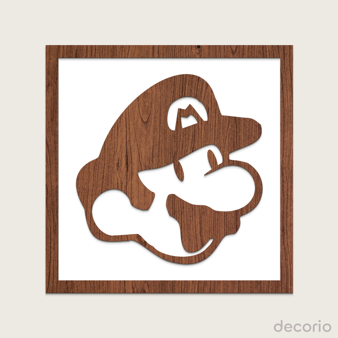 Mario Bros doble capa (base blanca)