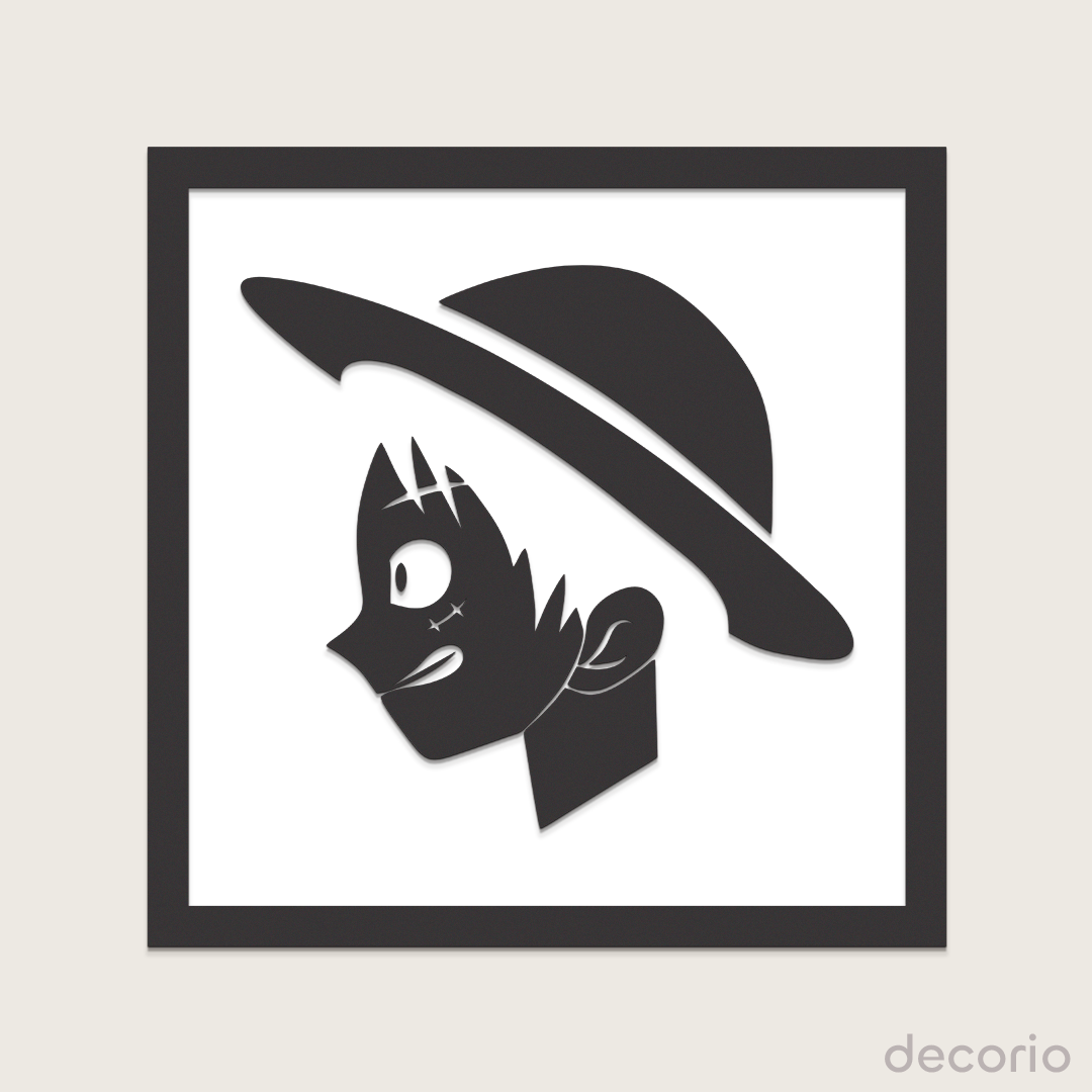 Luffy doble capa (base blanca)