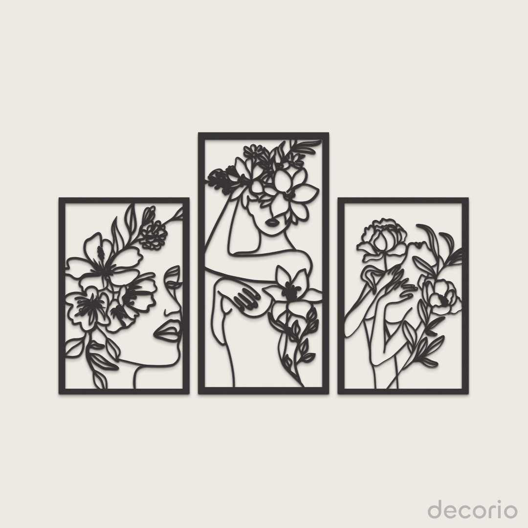 Mujeres y flores