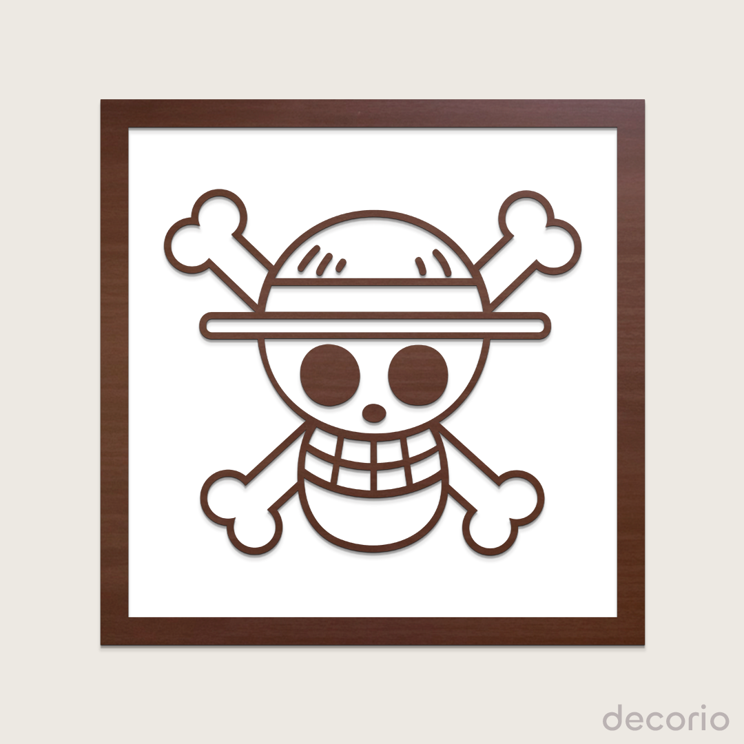 Logo bandera pirata doble capa (base blanca)