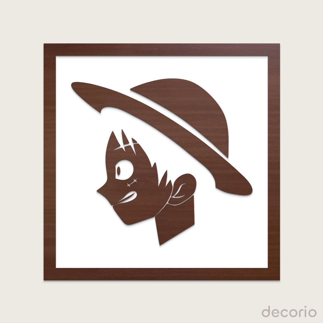 Luffy doble capa (base blanca)