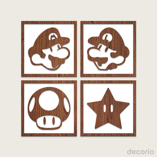 Oferta 4x3 cuadros infantiles doble capa