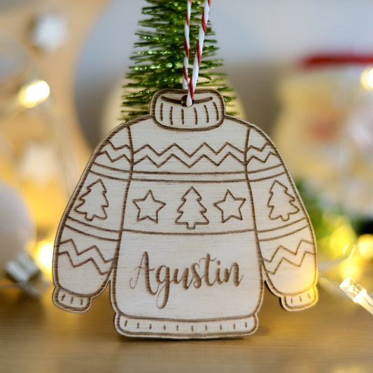 Chaleco navideño personalizado