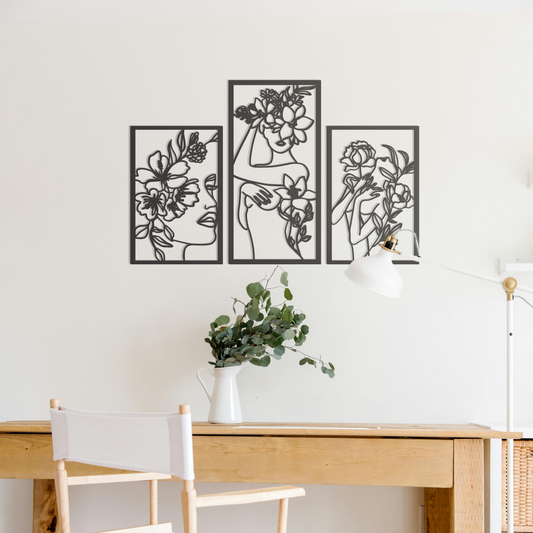 Mujeres y flores
