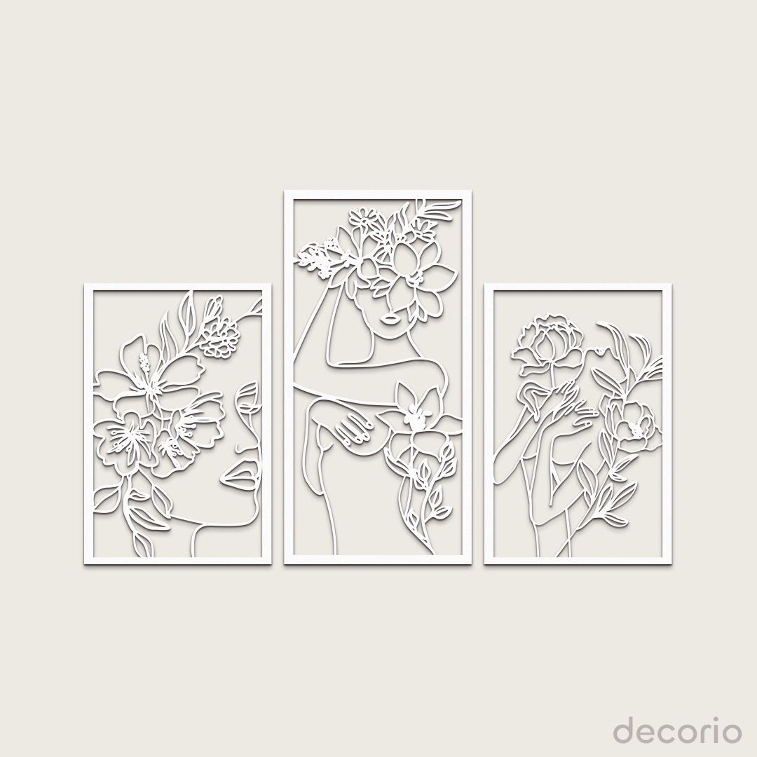 Mujeres y flores