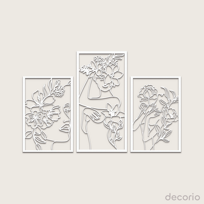 Mujeres y flores