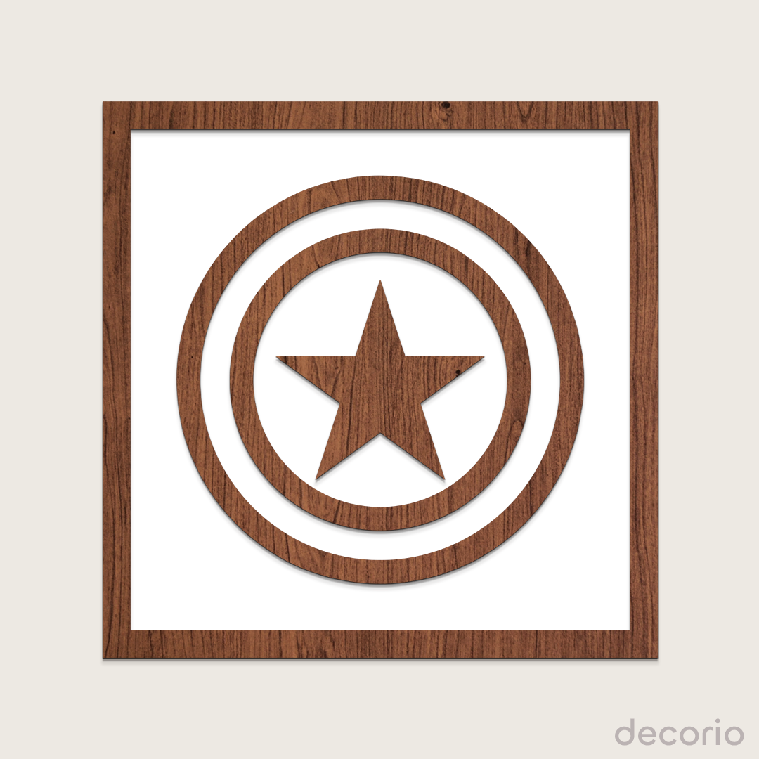 Capitán América doble capa (base blanca)