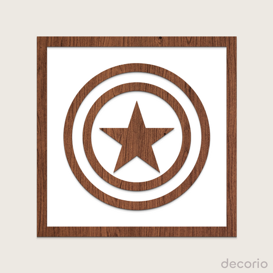 Capitán América doble capa (base blanca)