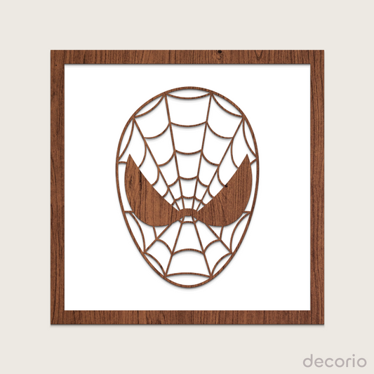 Mascara hombre araña doble capa (base blanca)