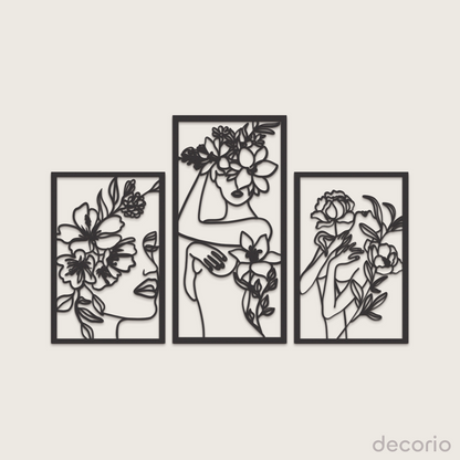 Mujeres y flores