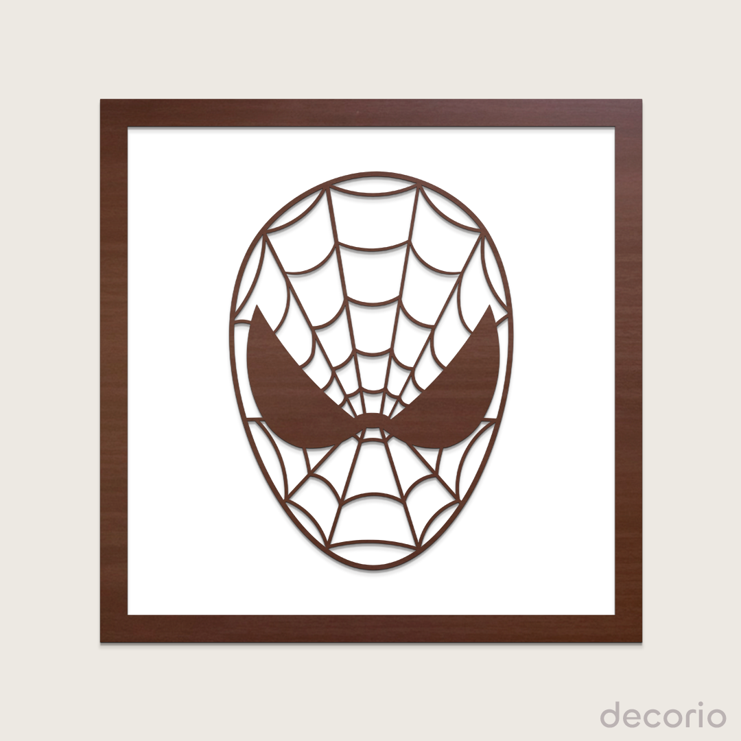 Mascara hombre araña doble capa (base blanca)